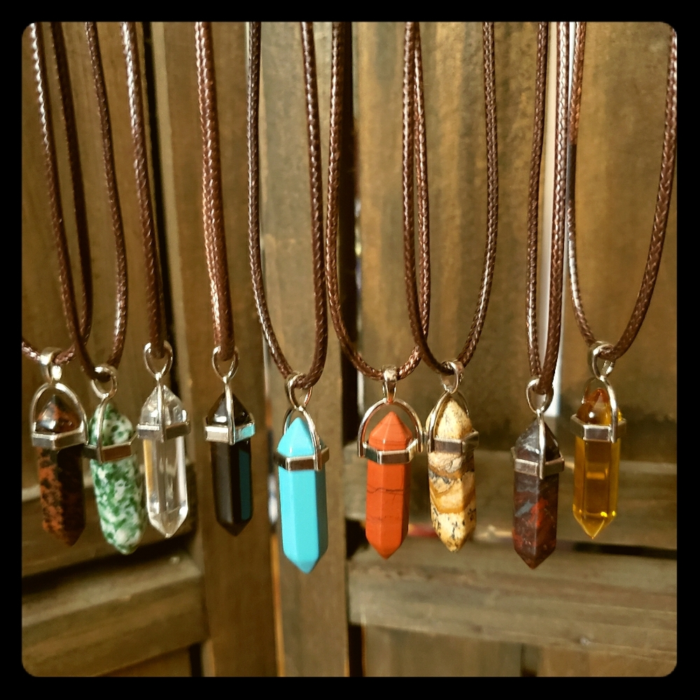 New composite pendant necklace.